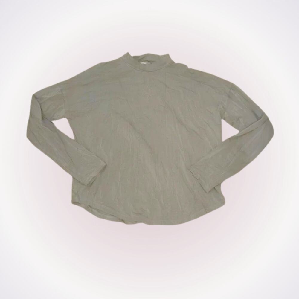Madewell Long Sleeve Mock Neck Tatiana Top | Sz S